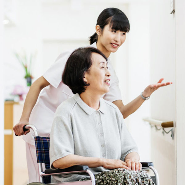 Merawat lansia di fasilitas atau rumah dengan fokus pada pelayanan, kesehatan, dan kebutuhan sehari-hari.